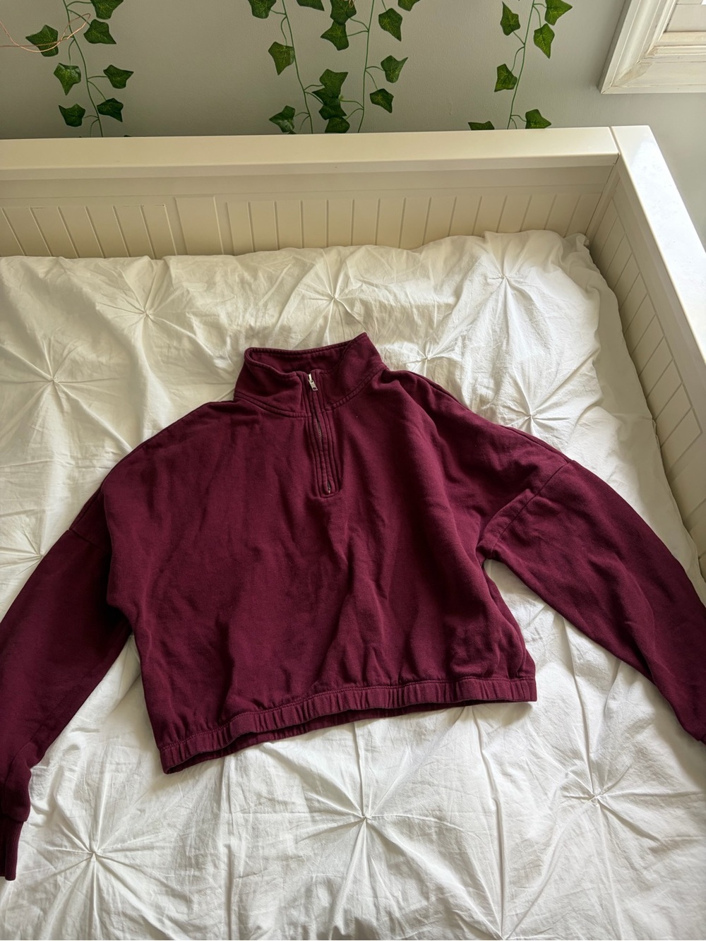 Garage Half-Zip Pullover in Burgundy